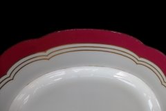 MINTON MAROON GILT OUTLINES- SERVING PLATTER 16 3/4"   .....   http://jaapiesfinechinastore.com