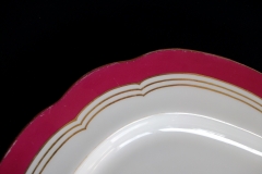 MINTON MAROON GILT OUTLINES- SERVING PLATTER 16 3/4"   .....   https://www.jaapiesfinechinastore.com