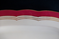 MINTON MAROON GILT OUTLINES- SERVING PLATTER 16 3/4"   .....   https://www.jaapiesfinechinastore.com