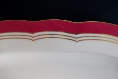 MINTON MAROON GILT OUTLINES- SERVING PLATTER 16 3/4"   .....   http://jaapiesfinechinastore.com