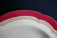 MINTON MAROON GILT OUTLINES- SERVING PLATTER 16 3/4"   .....   https://www.jaapiesfinechinastore.com