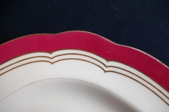 MINTON MAROON GILT OUTLINES- SERVING PLATTER 16 3/4"   .....   https://www.jaapiesfinechinastore.com