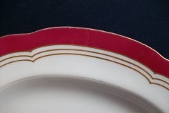MINTON MAROON GILT OUTLINES- SERVING PLATTER 16 3/4"   .....   http://jaapiesfinechinastore.com