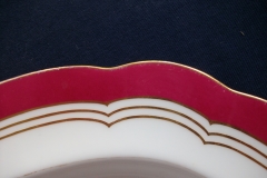 MINTON MAROON GILT OUTLINES- SERVING PLATTER 16 3/4"   .....   https://www.jaapiesfinechinastore.com