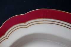 MINTON MAROON GILT OUTLINES- SERVING PLATTER 16 3/4"   .....   https://www.jaapiesfinechinastore.com