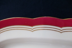 MINTON MAROON GILT OUTLINES- SERVING PLATTER 16 3/4"   .....   https://www.jaapiesfinechinastore.com