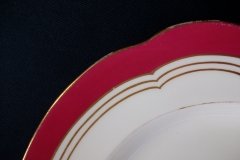 MINTON MAROON GILT OUTLINES- SERVING PLATTER 16 3/4"   .....   http://jaapiesfinechinastore.com