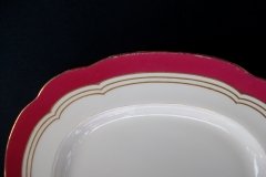 MINTON MAROON GILT OUTLINES- SERVING PLATTER 16 3/4"   .....   http://jaapiesfinechinastore.com