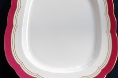 MINTON MAROON GILT OUTLINES- SERVING PLATTER 16 3/4"   .....   https://www.jaapiesfinechinastore.com