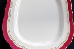 MINTON MAROON GILT OUTLINES- SERVING PLATTER 16 3/4"   .....   http://jaapiesfinechinastore.com