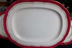 MINTON MAROON GILT OUTLINES- SERVING PLATTER 18 3/4"   .....   https://www.jaapiesfinechinastore.com