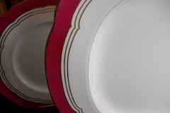 MINTON MAROON GILT OUTLINES- SERVING PLATTER 18 3/4"   .....   https://www.jaapiesfinechinastore.com