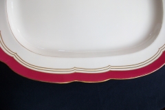 MINTON MAROON GILT OUTLINES- SERVING PLATTER 18 3/4"   .....   https://www.jaapiesfinechinastore.com