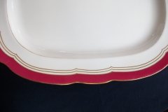 MINTON MAROON GILT OUTLINES- SERVING PLATTER 18 3/4"   .....   http://jaapiesfinechinastore.com