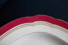 MINTON MAROON GILT OUTLINES- SERVING PLATTER 18 3/4"   .....   http://jaapiesfinechinastore.com