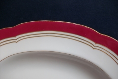 MINTON MAROON GILT OUTLINES- SERVING PLATTER 18 3/4"   .....   https://www.jaapiesfinechinastore.com