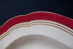 MINTON MAROON GILT OUTLINES- SERVING PLATTER 18 3/4"   .....   http://jaapiesfinechinastore.com