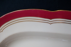 MINTON MAROON GILT OUTLINES- SERVING PLATTER 18 3/4"   .....   https://www.jaapiesfinechinastore.com