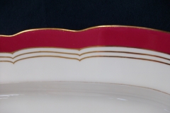 MINTON MAROON GILT OUTLINES- SERVING PLATTER 18 3/4"   .....   https://www.jaapiesfinechinastore.com