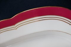 MINTON MAROON GILT OUTLINES- SERVING PLATTER 18 3/4"   .....   http://jaapiesfinechinastore.com