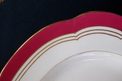 MINTON MAROON GILT OUTLINES- SERVING PLATTER 18 3/4"   .....   https://www.jaapiesfinechinastore.com