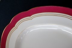 MINTON MAROON GILT OUTLINES- SERVING PLATTER 18 3/4"   .....   http://jaapiesfinechinastore.com