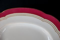 MINTON MAROON GILT OUTLINES- SERVING PLATTER 18 3/4"   .....   http://jaapiesfinechinastore.com