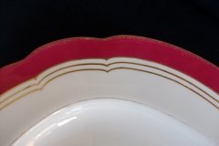 MINTON MAROON GILT OUTLINES- SERVING PLATTER 18 3/4"   .....   http://jaapiesfinechinastore.com