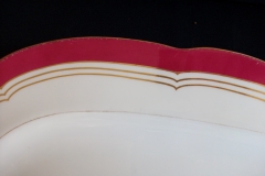 MINTON MAROON GILT OUTLINES- SERVING PLATTER 18 3/4"   .....   https://www.jaapiesfinechinastore.com