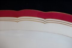 MINTON MAROON GILT OUTLINES- SERVING PLATTER 18 3/4"   .....   http://jaapiesfinechinastore.com