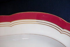 MINTON MAROON GILT OUTLINES- SERVING PLATTER 18 3/4"   .....   https://www.jaapiesfinechinastore.com