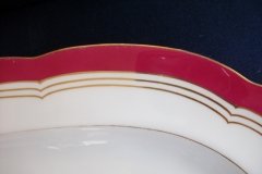 MINTON MAROON GILT OUTLINES- SERVING PLATTER 18 3/4"   .....   http://jaapiesfinechinastore.com