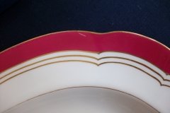 MINTON MAROON GILT OUTLINES- SERVING PLATTER 18 3/4"   .....   http://jaapiesfinechinastore.com