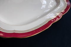 MINTON MAROON GILT OUTLINES- SERVING PLATTER 18 3/4"   .....   https://www.jaapiesfinechinastore.com