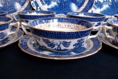 BOOTHS REAL OLD WILLOW A8025- BOOTHS REAL OLD WILLOW- BOOTHS REAL OLD WILLOW A8025- CREAM SOUP BOWL & SAUCER   .....   http://jaapiesfinechinastore.com