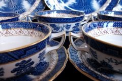 BOOTHS REAL OLD WILLOW A8025- BOOTHS REAL OLD WILLOW- BOOTHS REAL OLD WILLOW A8025- CREAM SOUP BOWL & SAUCER   .....   http://jaapiesfinechinastore.com