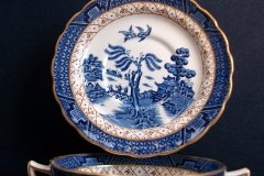 BOOTHS REAL OLD WILLOW A8025- BOOTHS REAL OLD WILLOW- BOOTHS REAL OLD WILLOW A8025- CREAM SOUP BOWL & SAUCER   .....   http://jaapiesfinechinastore.com
