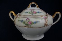 PAUL MULLER POMPADOUR- COVERED SUGAR BOWL   .....   http://jaapiesfinechinastore.com