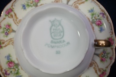 PAUL MULLER POMPADOUR- CUP & SAUCER    .....   https://www.jaapiesfinechinastore.com