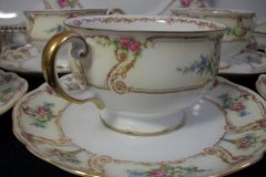 PAUL MULLER POMPADOUR- CUP & SAUCER    .....   http://jaapiesfinechinastore.com