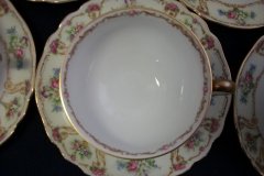PAUL MULLER POMPADOUR- CUP & SAUCER    .....   http://jaapiesfinechinastore.com