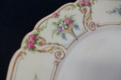 PAUL MULLER POMPADOUR- DINNER PLATE  9  7/8 " ..... http://jaapiesfinechinastore.com