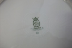 PAUL MULLER POMPADOUR- DINNER PLATE  9  7/8 " ..... https://www.jaapiesfinechinastore.com