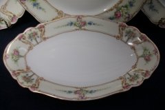 PAUL MULLER POMPADOUR- RELISH DISH  9  7/8"   ..... http://jaapiesfinechinastore.com