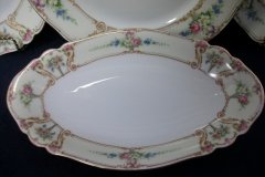 PAUL MULLER POMPADOUR- RELISH DISH  9  7/8"   ..... http://jaapiesfinechinastore.com