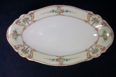 PAUL MULLER POMPADOUR- RELISH DISH  9  7/8"   ..... http://jaapiesfinechinastore.com