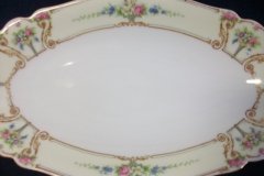 PAUL MULLER POMPADOUR- RELISH DISH  9  7/8"   ..... http://jaapiesfinechinastore.com