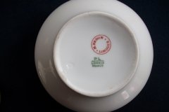 PORCELAINE LIMOUSINE/MARTIAL REDON GREEN GREEK KEY-  COVERED SUGAR BOWL   ..... http://jaapiesfinechinastore.com
