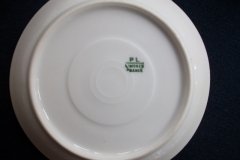 PORCELAINE LIMOUSINE/MARTIAL REDON GREEN GREEK KEY -DEMI CUP & SAUCER   ..... http://jaapiesfinechinastore.com