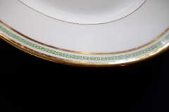 PORCELAINE LIMOUSINE/MARTIAL REDON GREEN GREEK KEY-  OVAL SERVING PLATTER 15 1/2"    ..... https://www.jaapiesfinechinastore.com